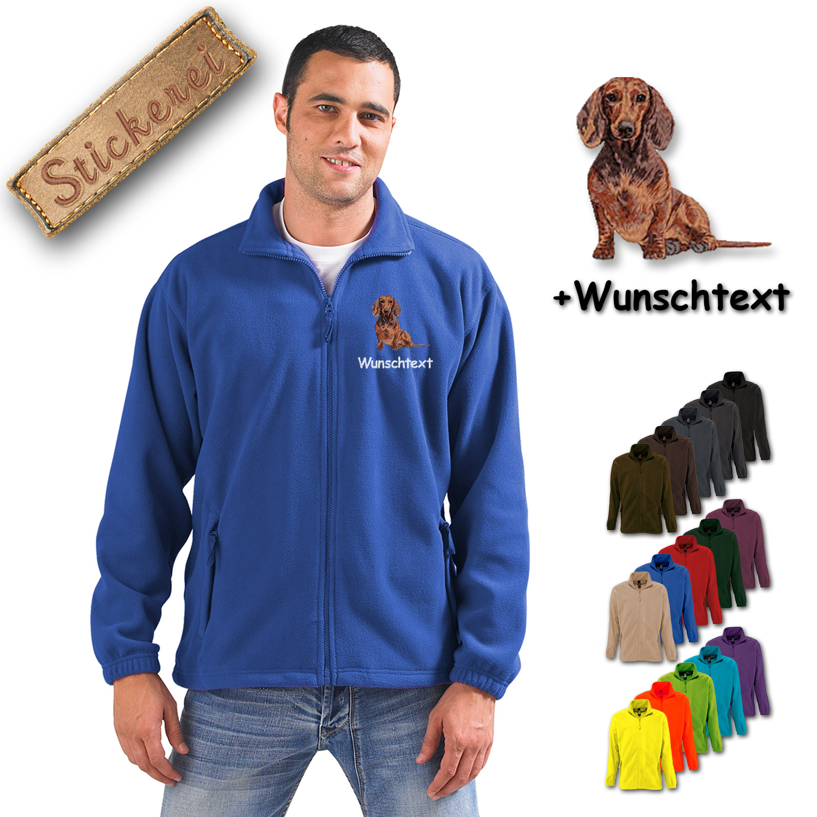 Fleecejacke Dackel