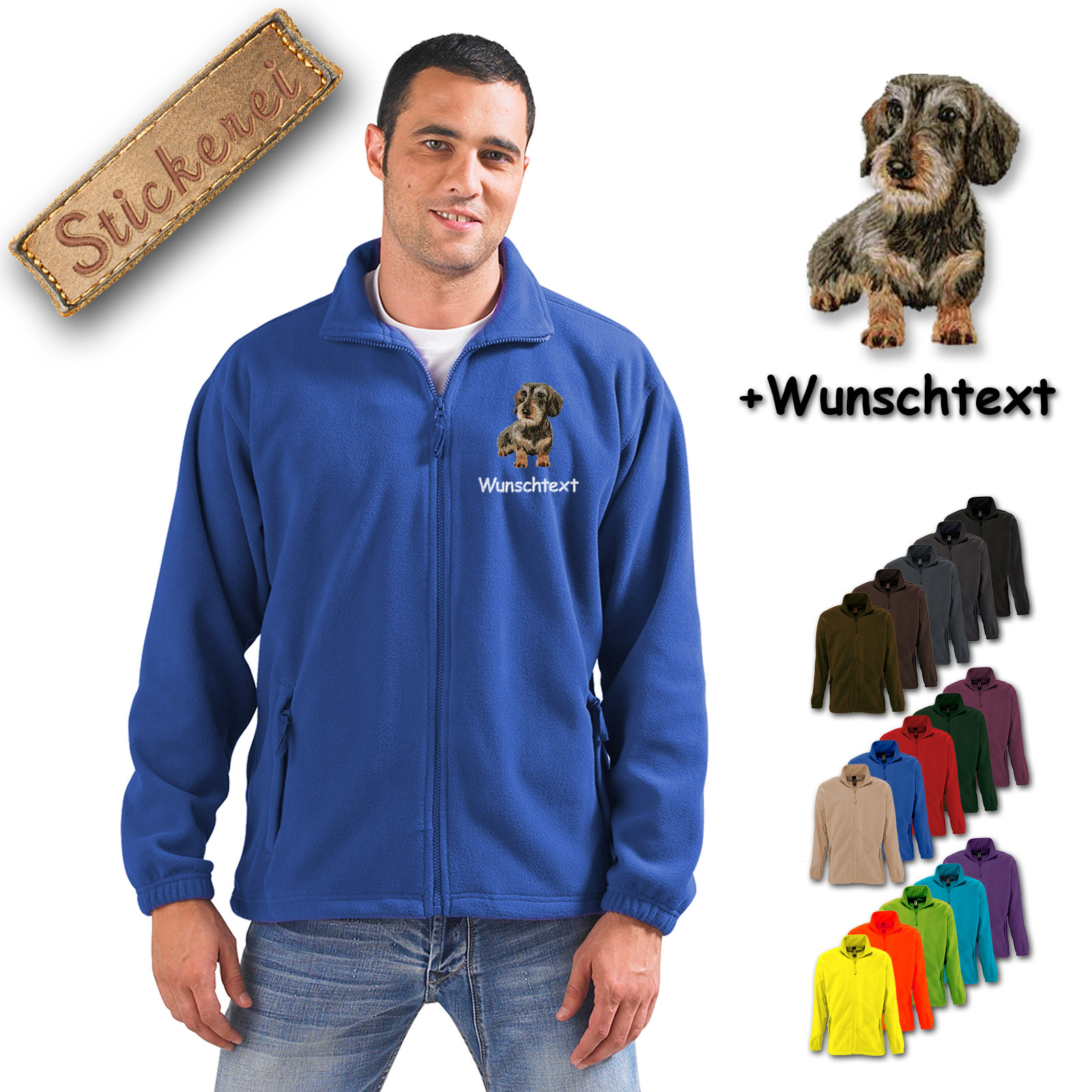 Fleecejacke Dackel