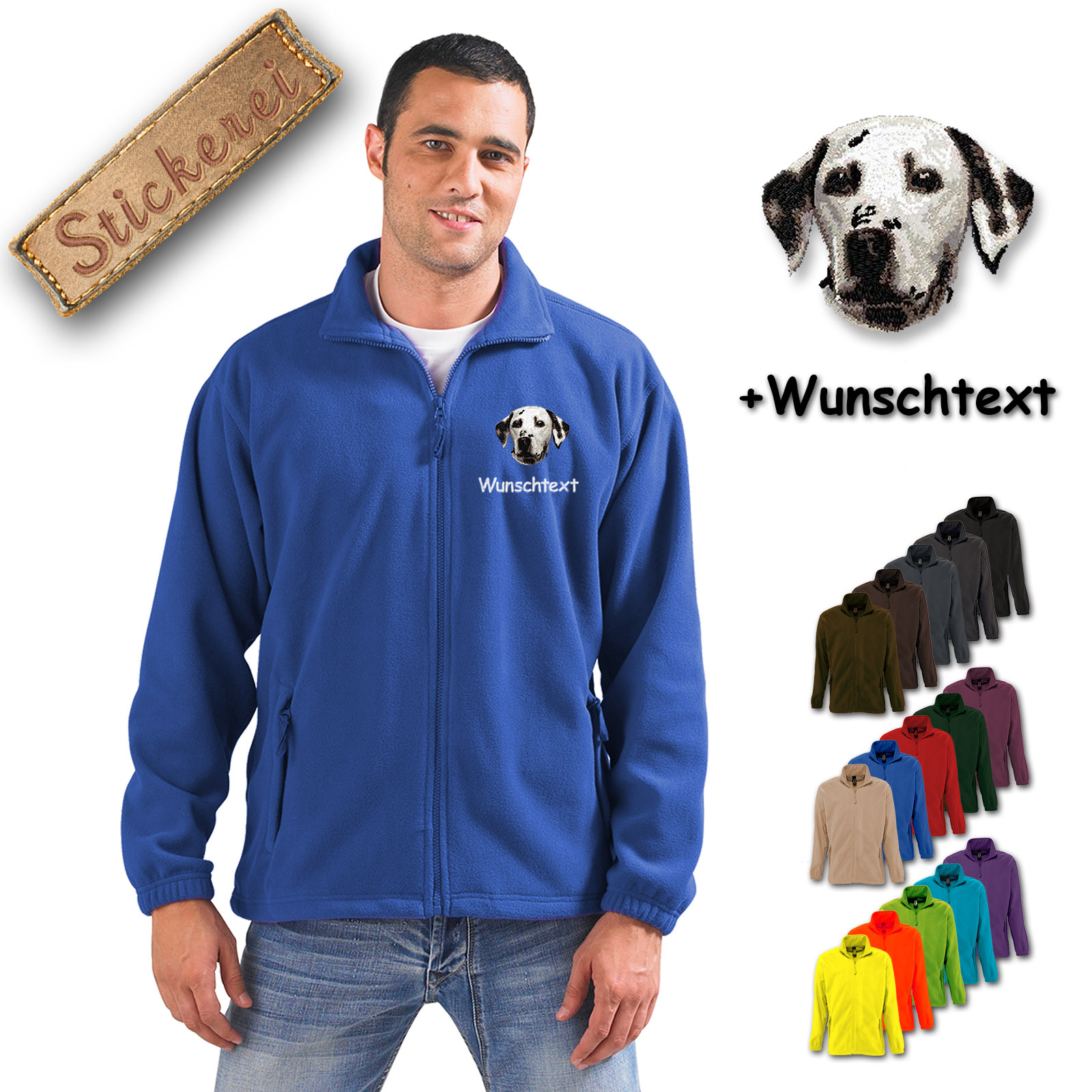Fleecejacke Dalmatiner