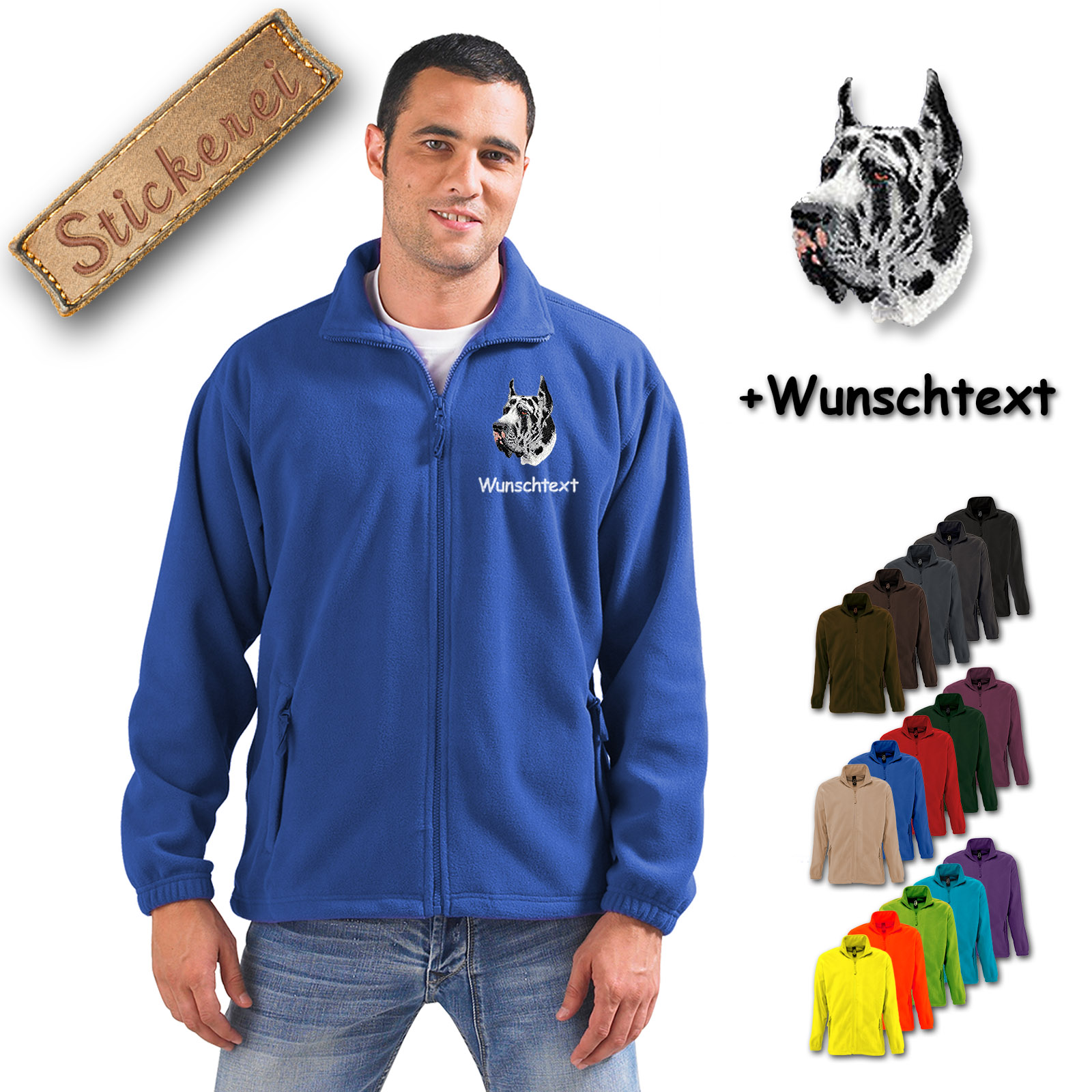 Fleecejacke Dogge