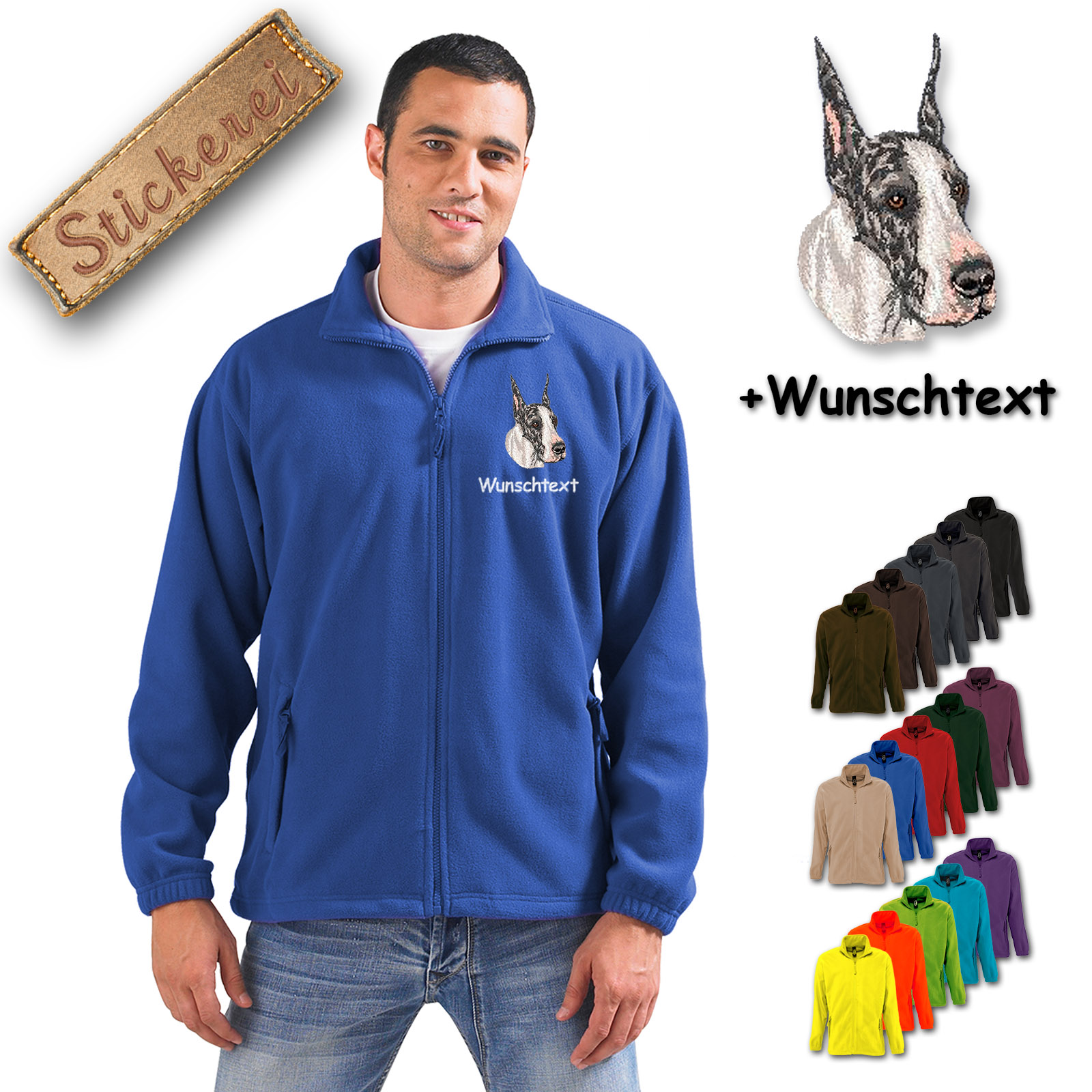Fleecejacke Dogge