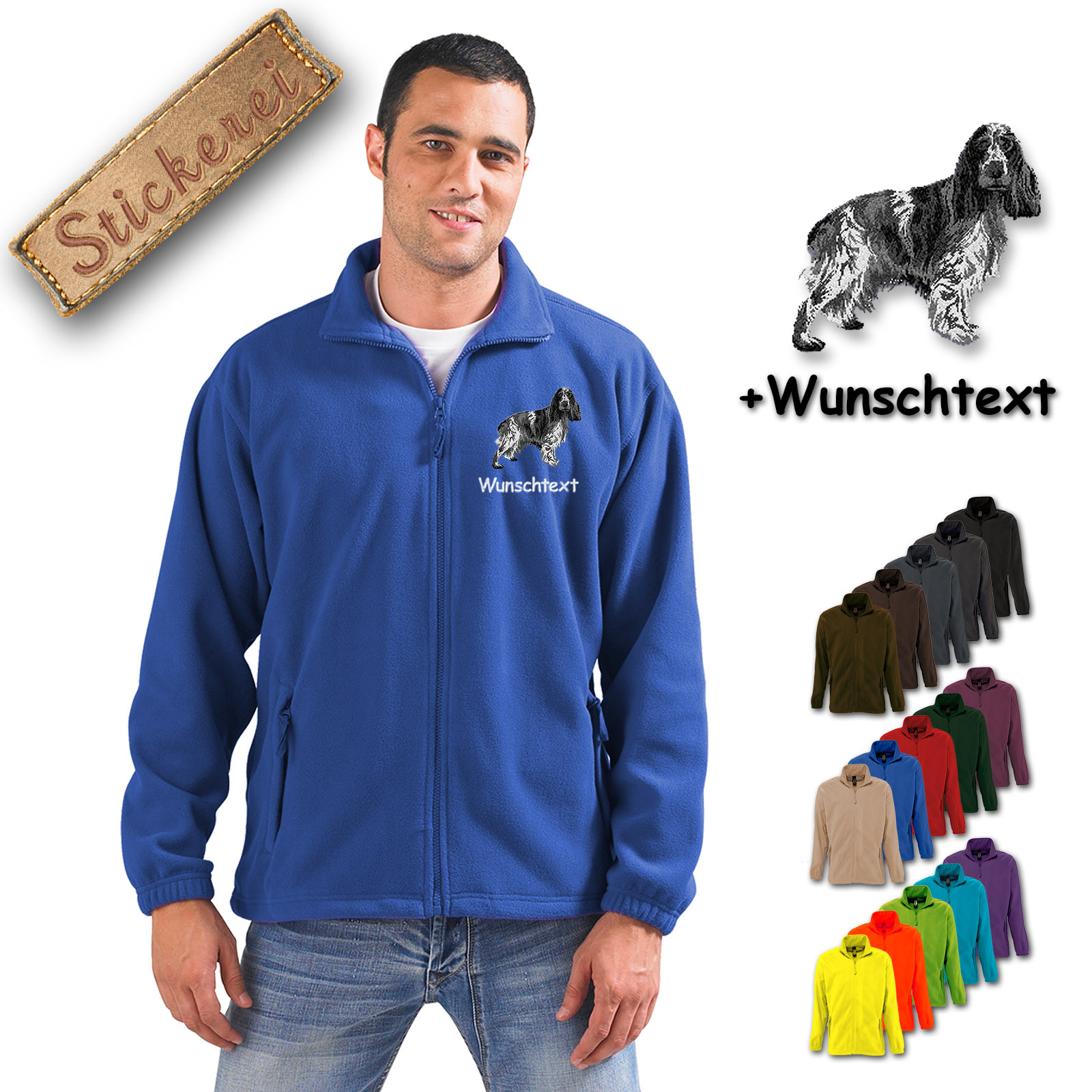 Fleecejacke English Cocker Spaniel