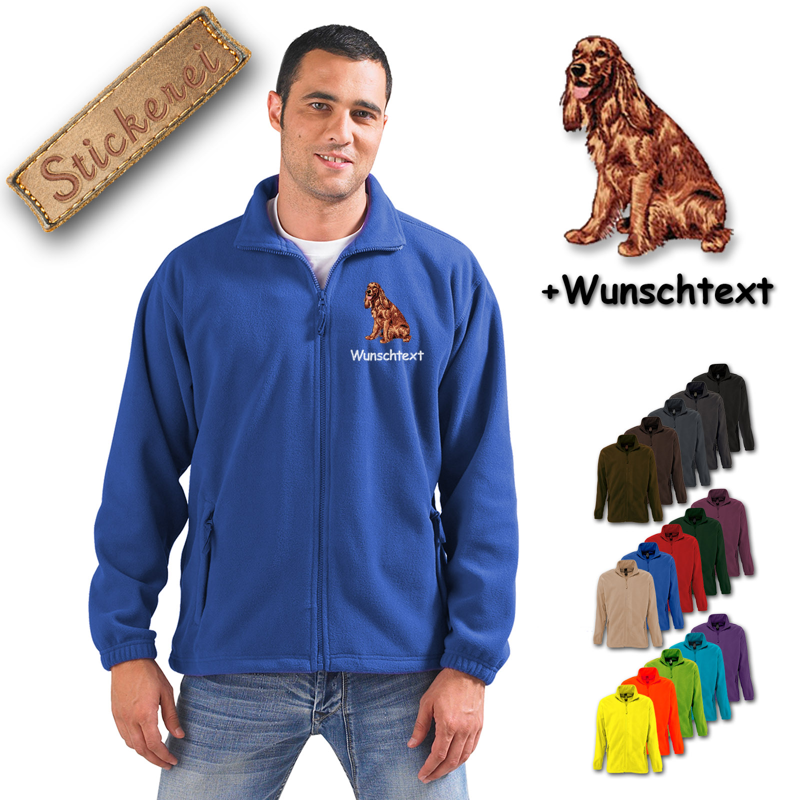 Fleecejacke Irish Red Setter