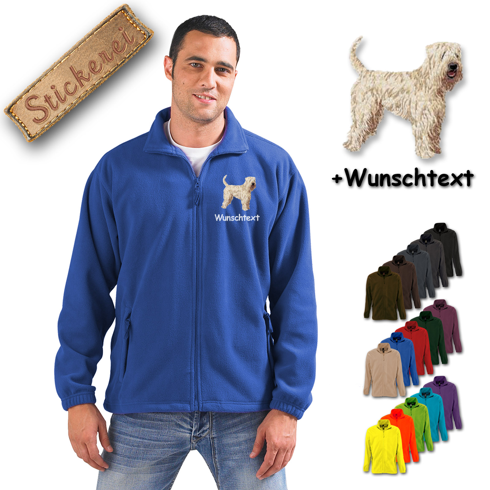 Fleecejacke Irish Soft Coated Wheaten Terrier