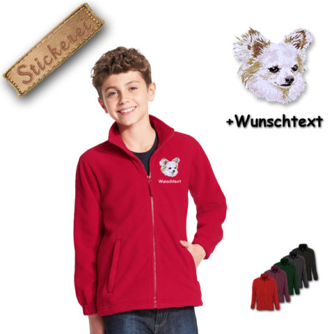 Kinder-Fleecejacke Chihuahua