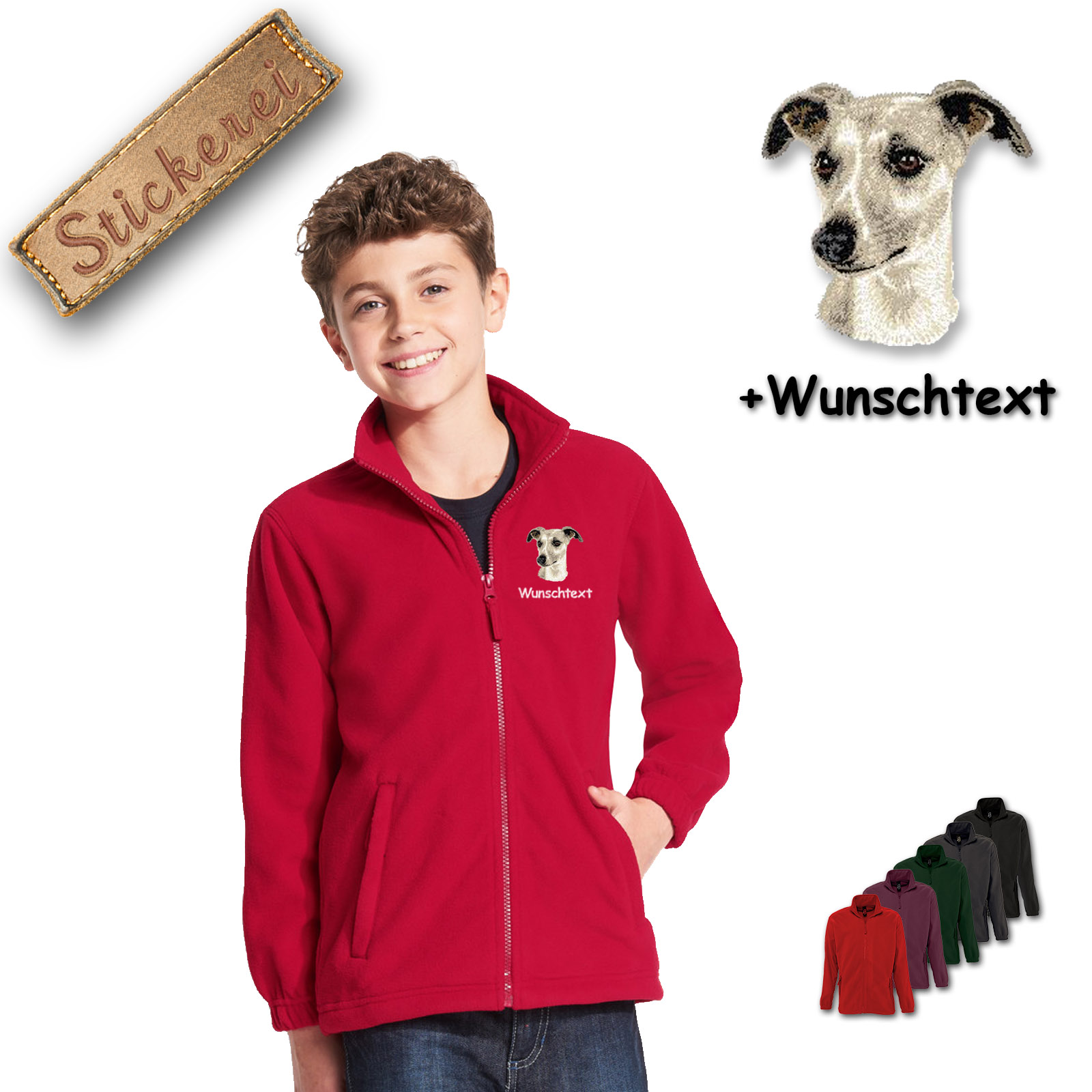 Kinder-Fleecejacke Whippet