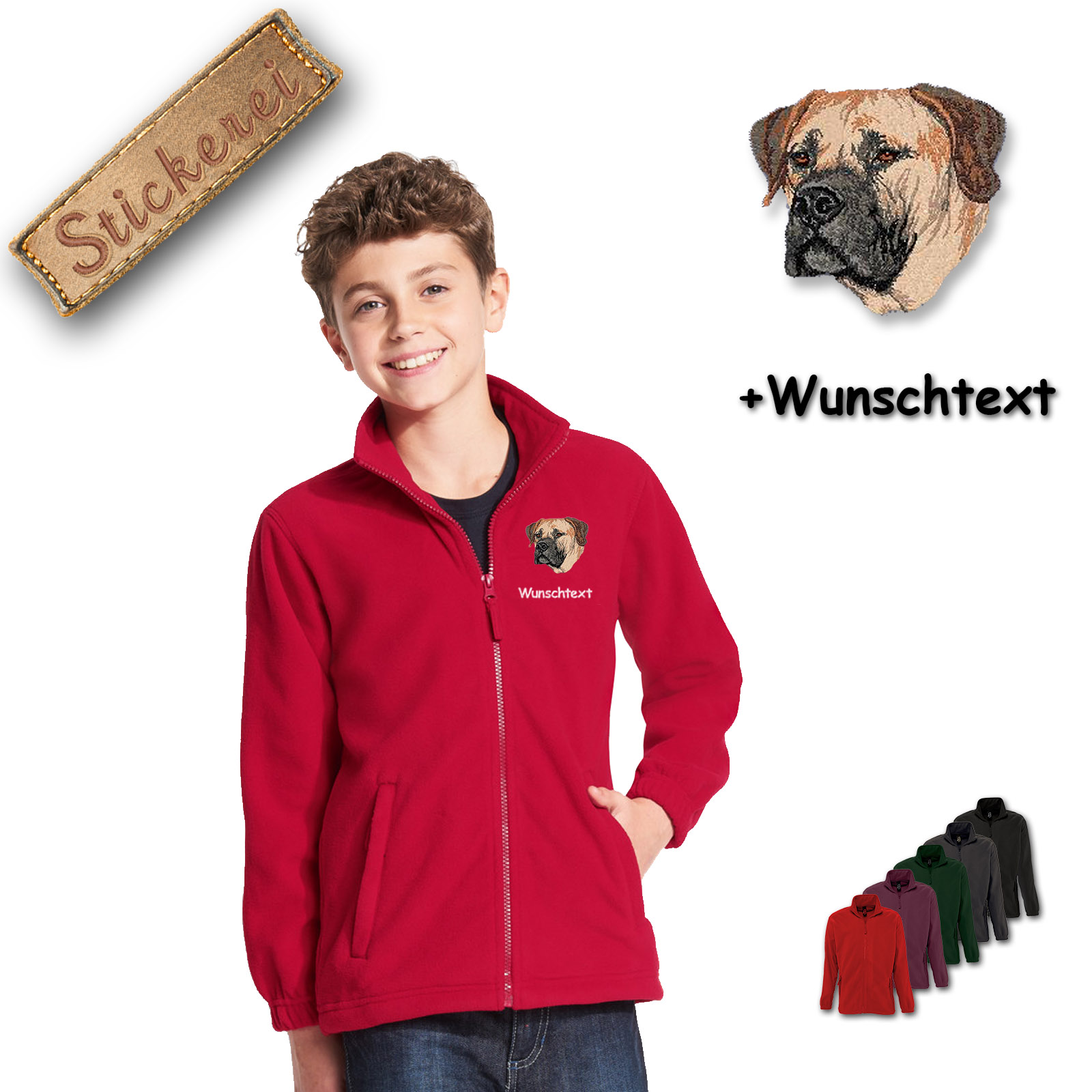 Kinder-Fleecejacke Boerboel