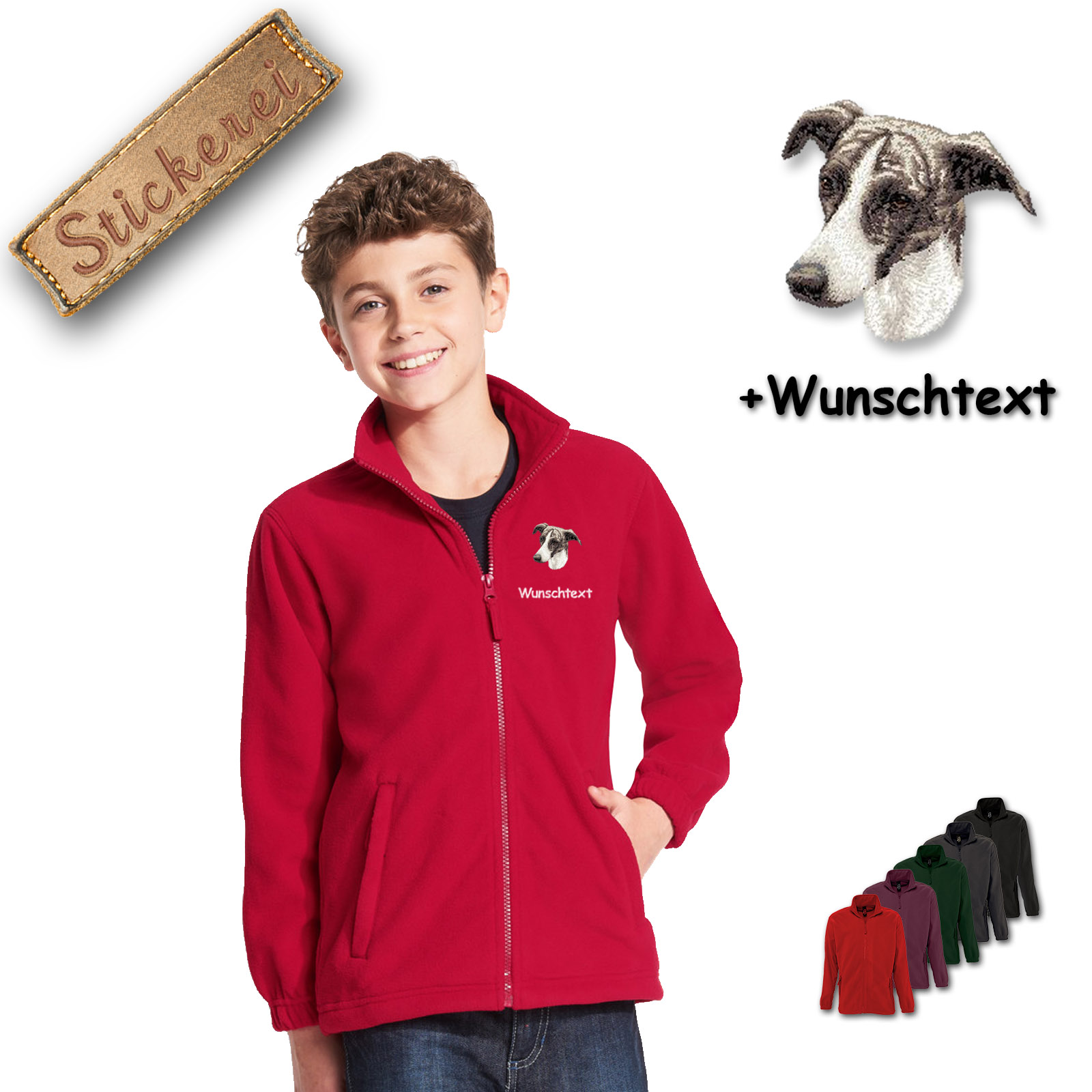 Kinder-Fleecejacke Greyhound