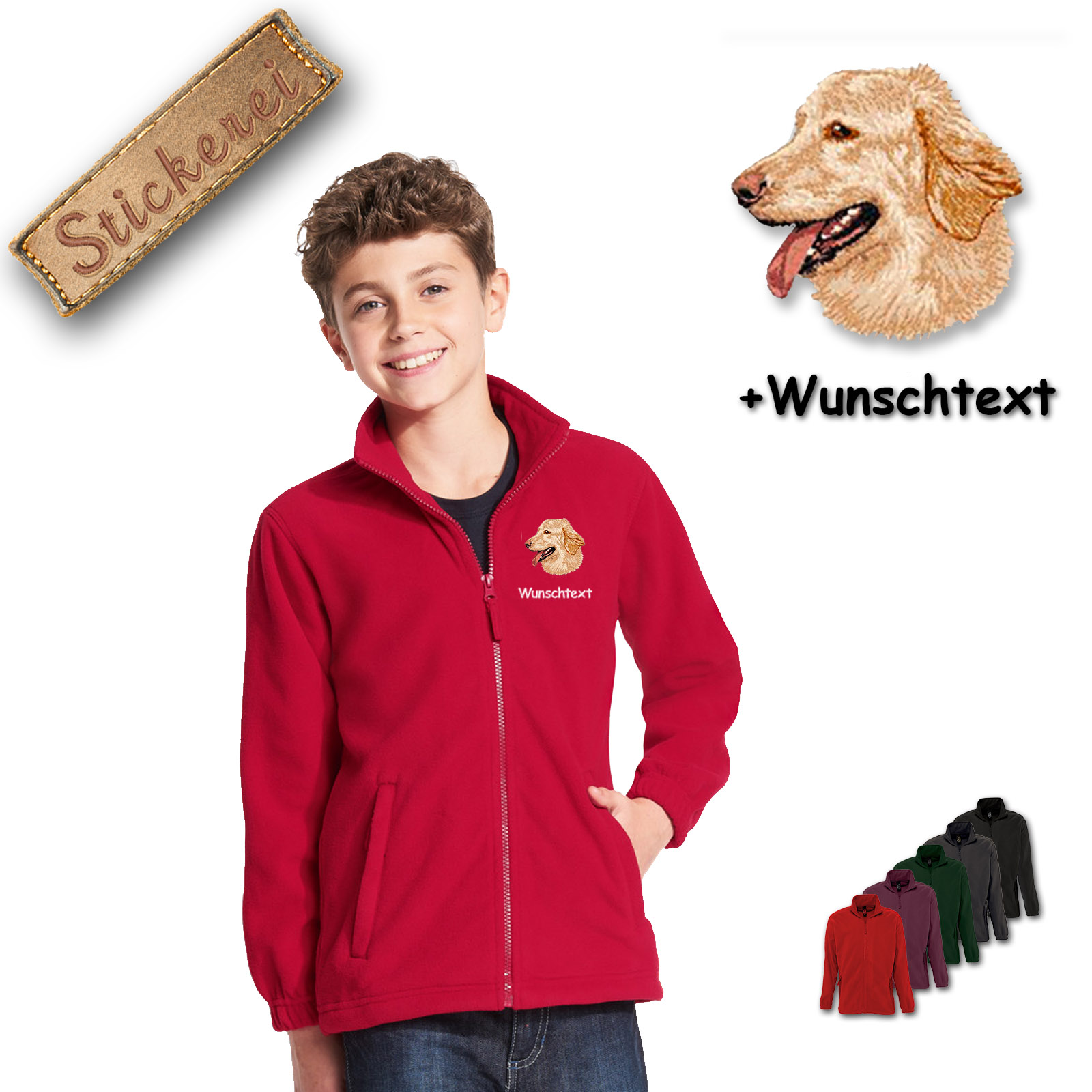Kinder-Fleecejacke Hovawart