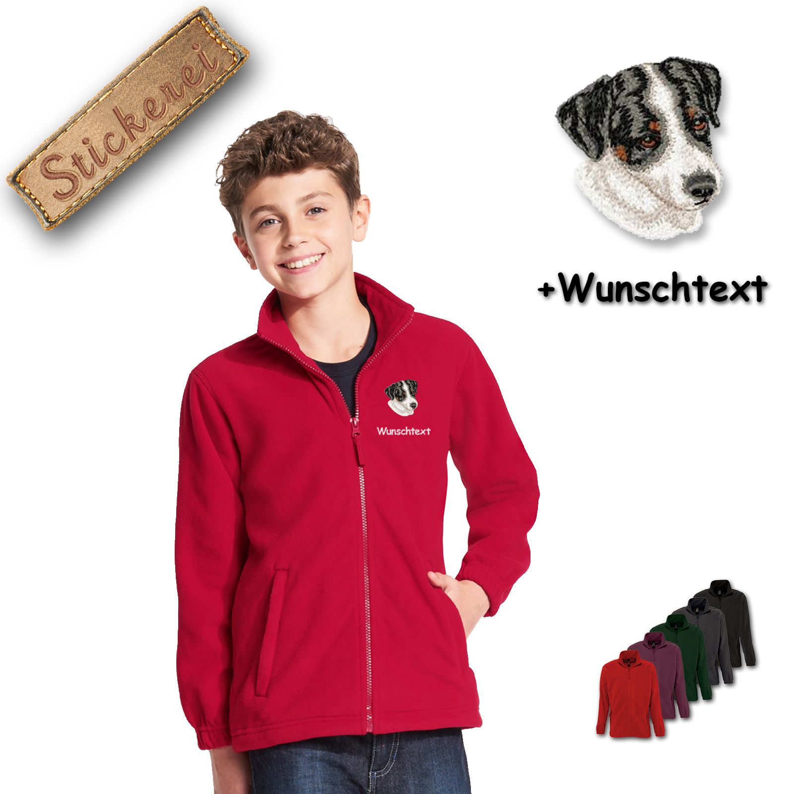 Kinder-Fleecejacke Jack Russell