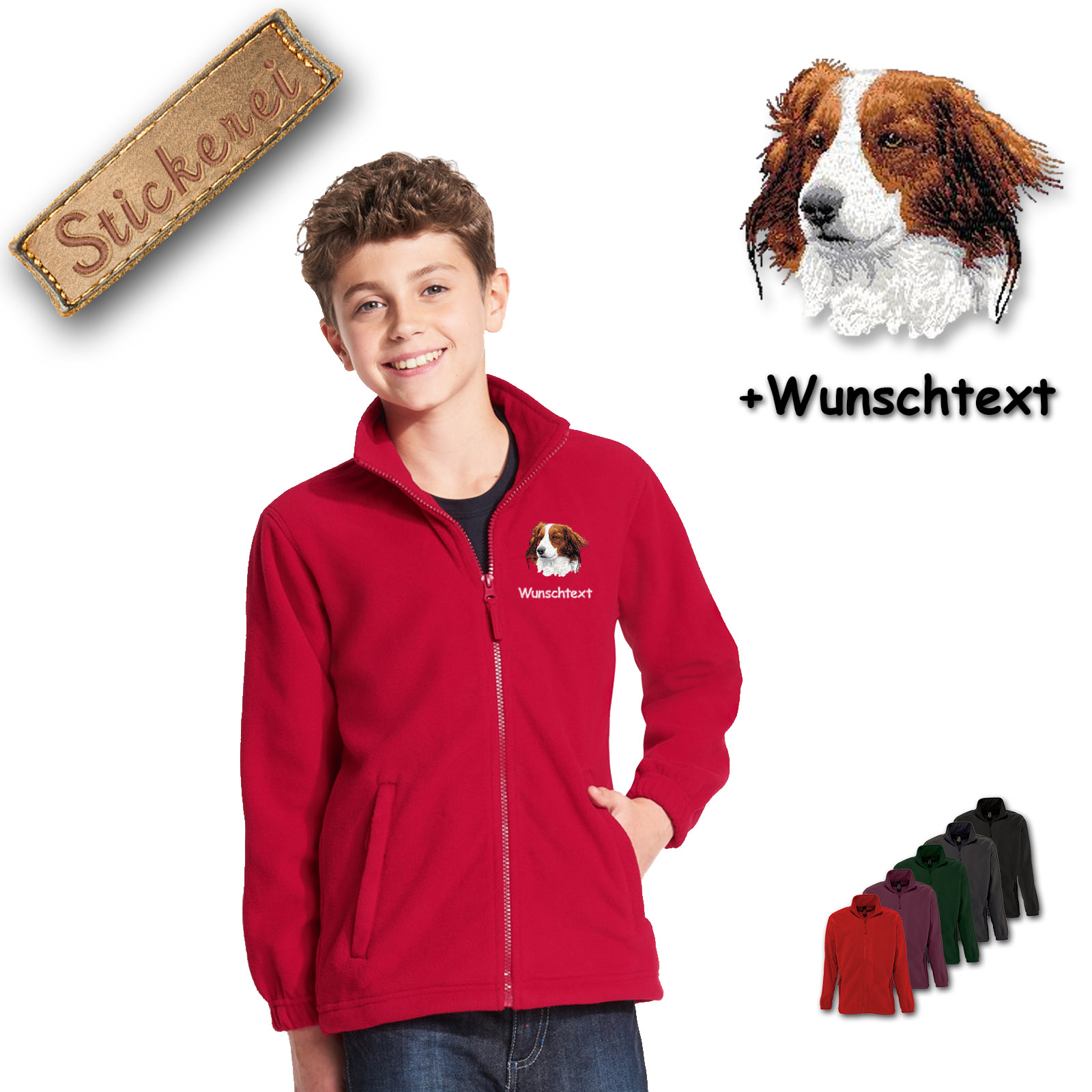 Kinder-Fleecejacke Kooikerhondje