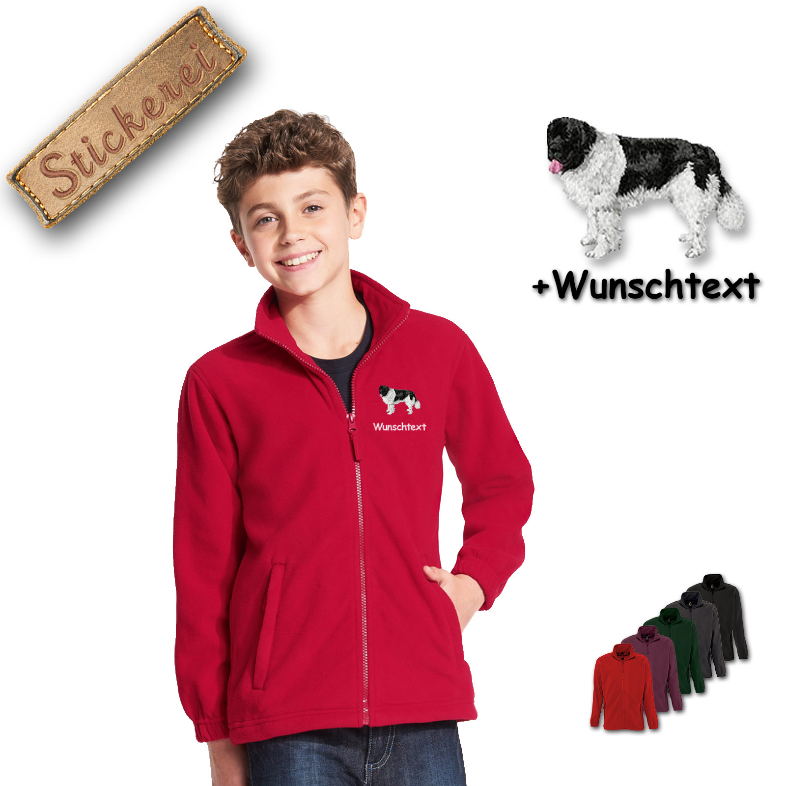 Kinder-Fleecejacke Landseer