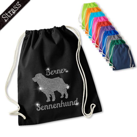 Strass Turnbeutel Berner Sennenhund
