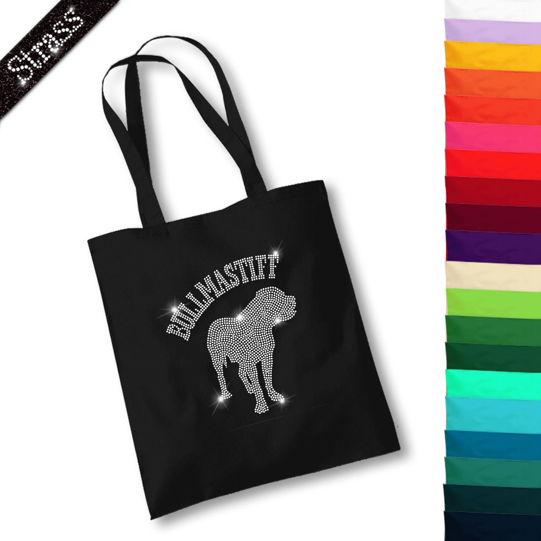 Beutel Strass Bullmastiff