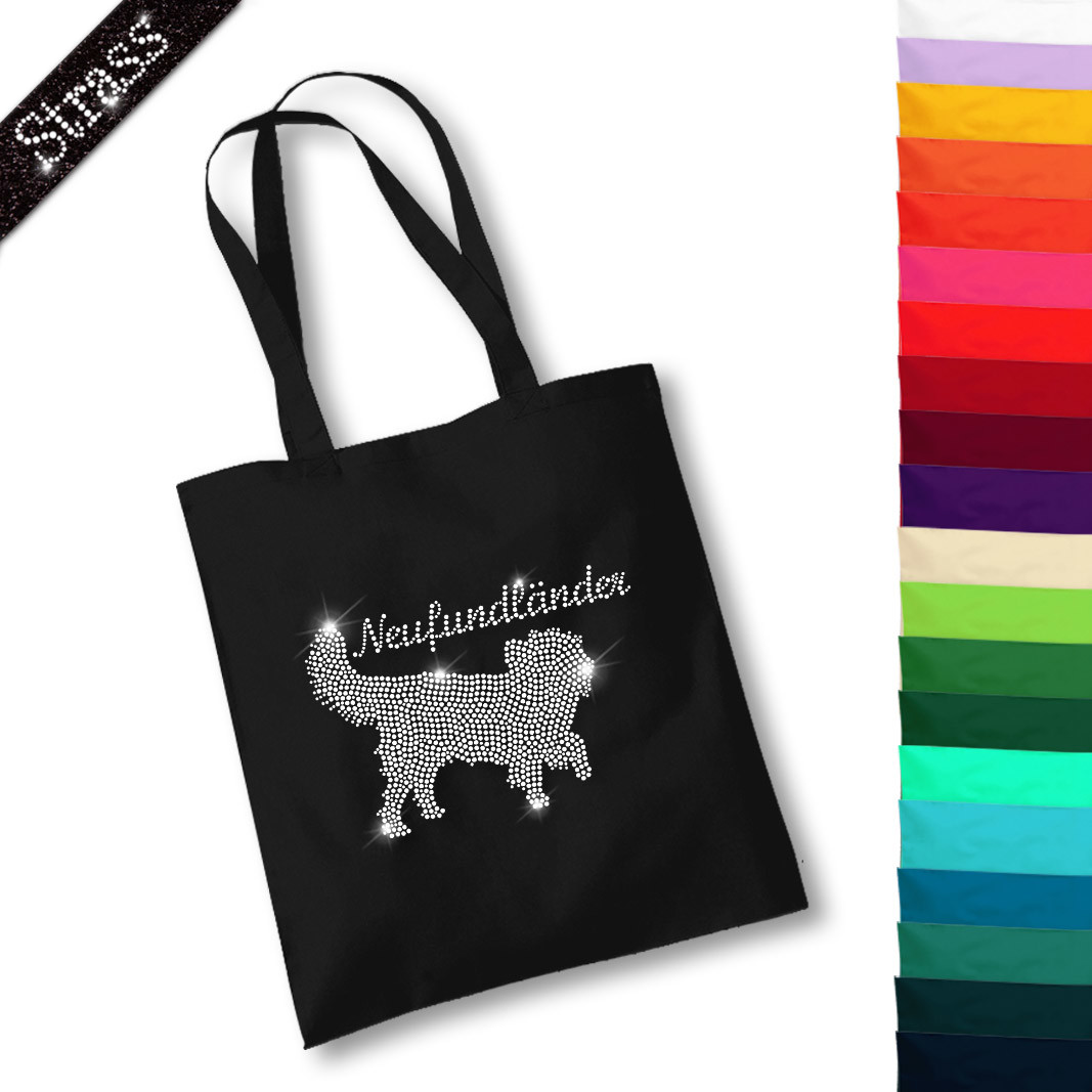 Beutel Strass Neufundländer