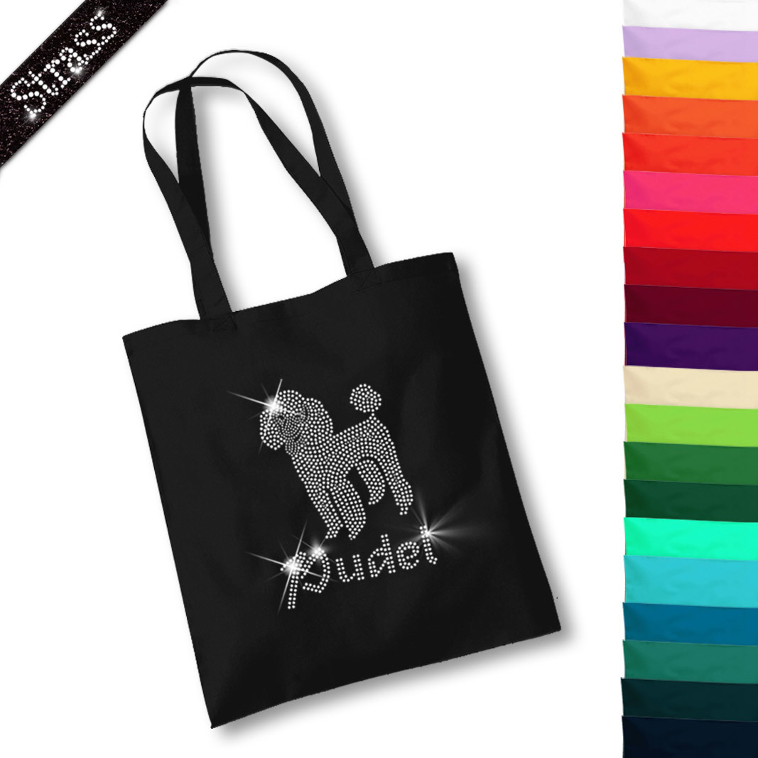 Beutel Strass Pudel
