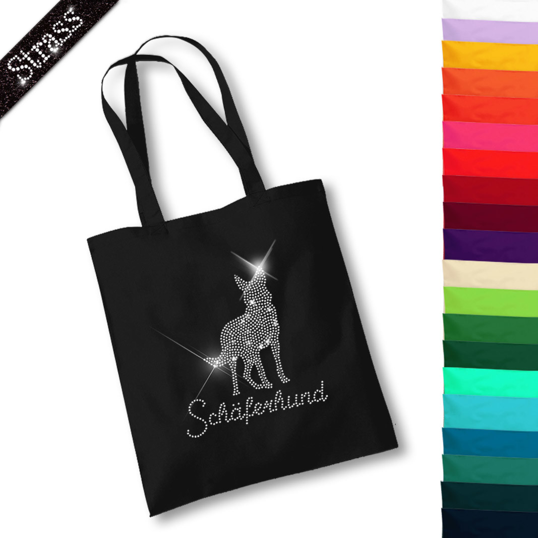 Beutel Strass Schäferhund