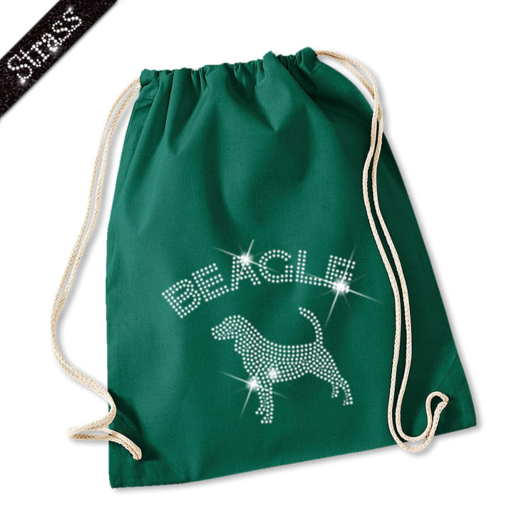 Strass Turnbeutel Beagle – Bild 2