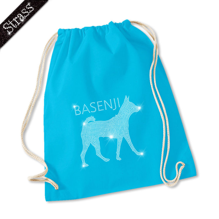 Strass Turnbeutel Basenji – Bild 5