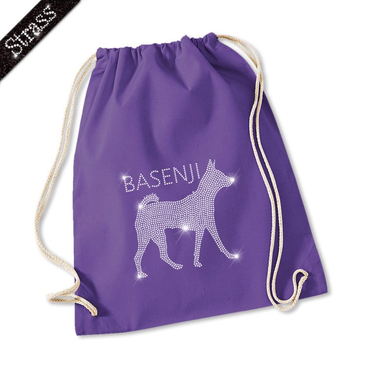 Strass Turnbeutel Basenji – Bild 6