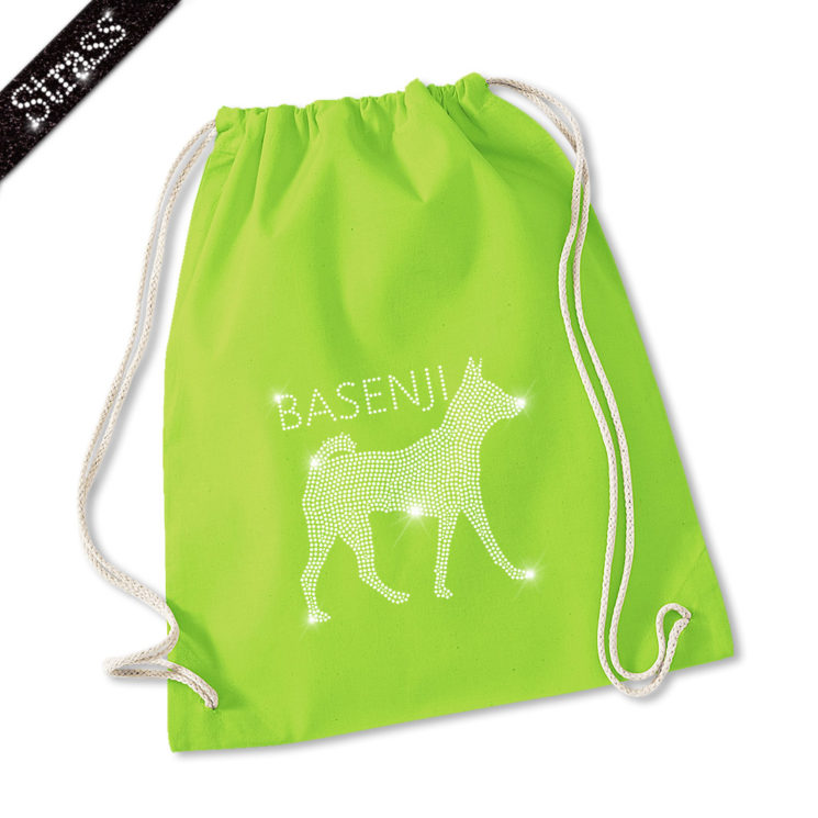 Strass Turnbeutel Basenji – Bild 7