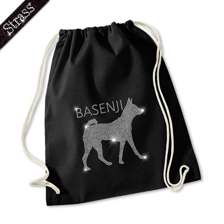 Strass Turnbeutel Basenji – Bild 12