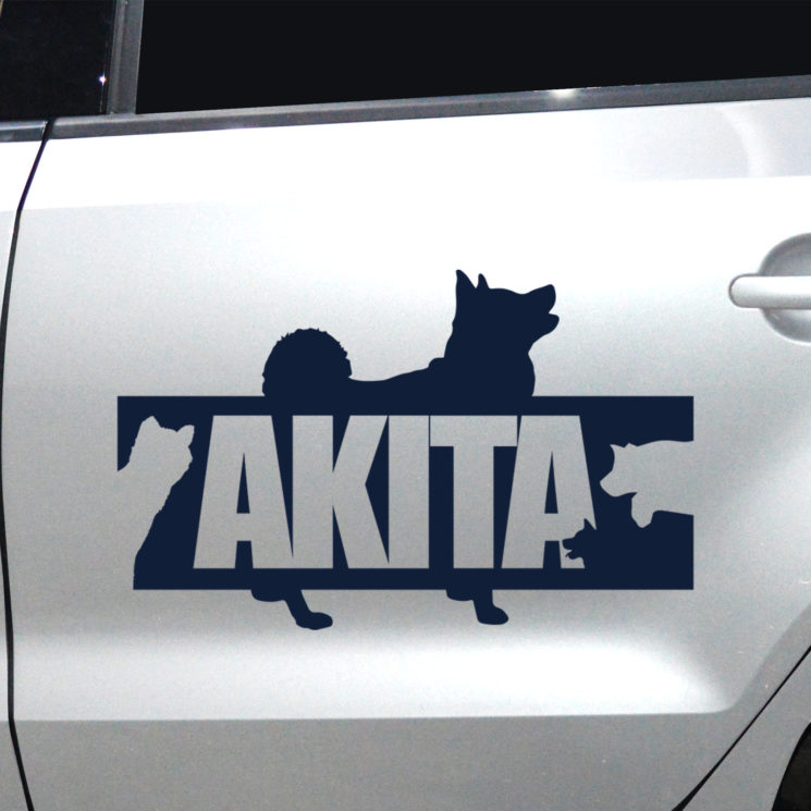 Autoaufkleber Akita – Bild 2