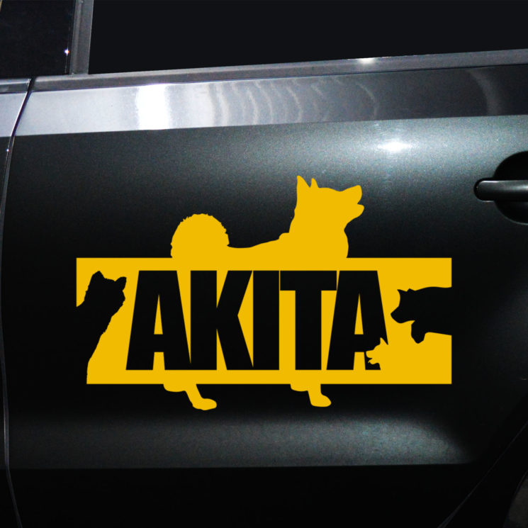 Autoaufkleber Akita – Bild 3