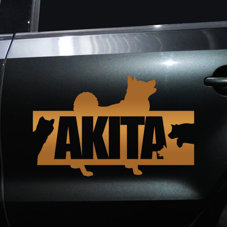 Autoaufkleber Akita – Bild 4