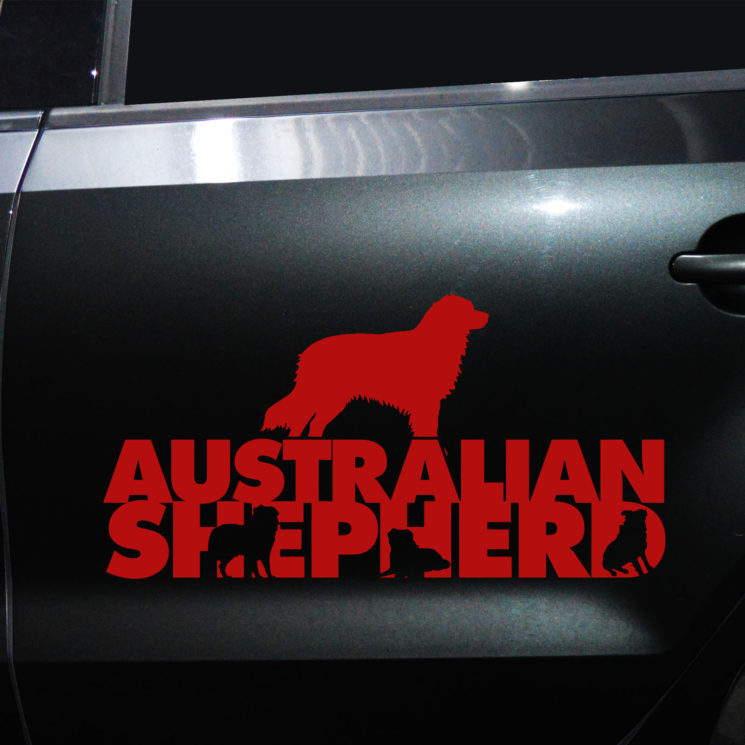 Autoaufkleber Australian Shepherd – Bild 6