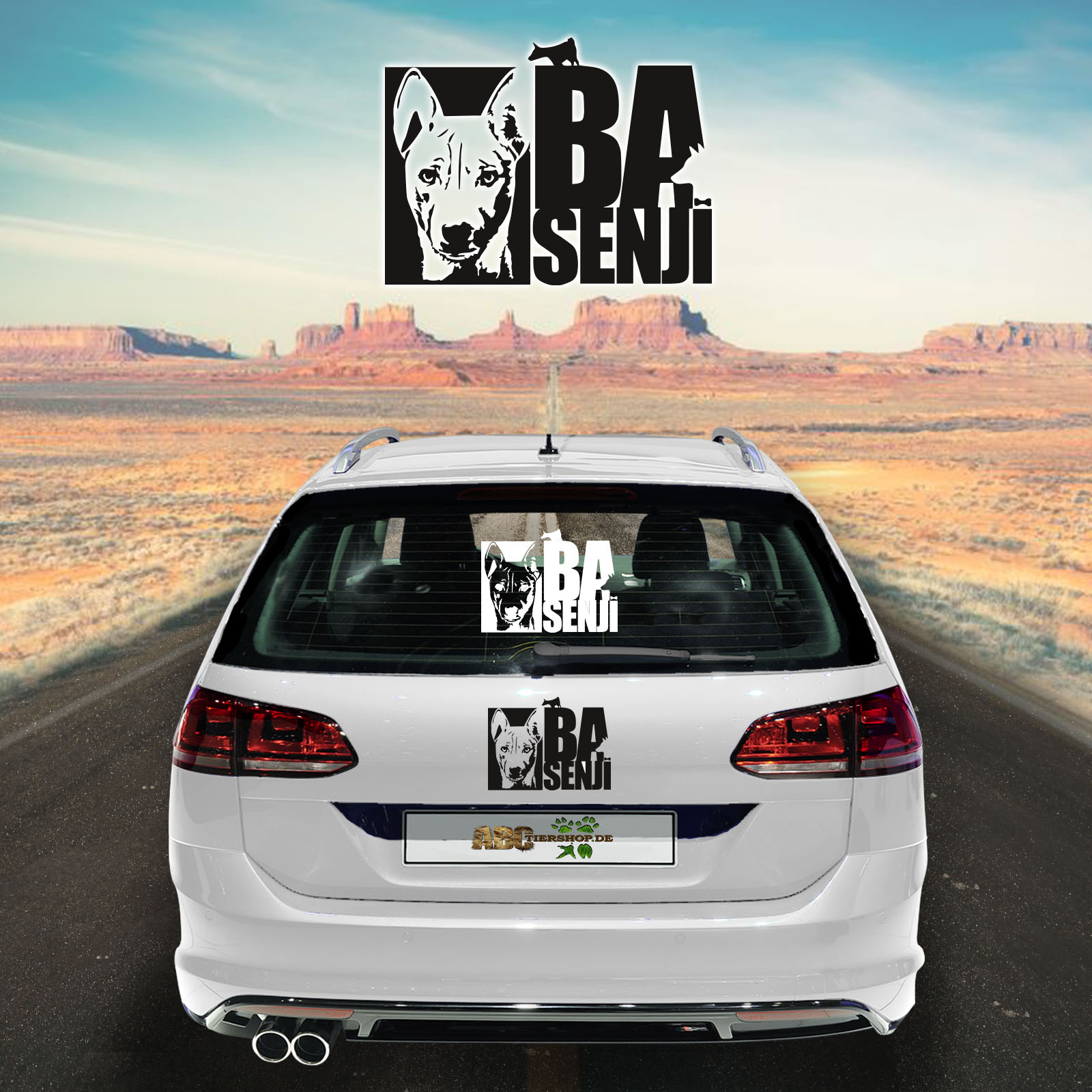 Autoaufkleber Basenji