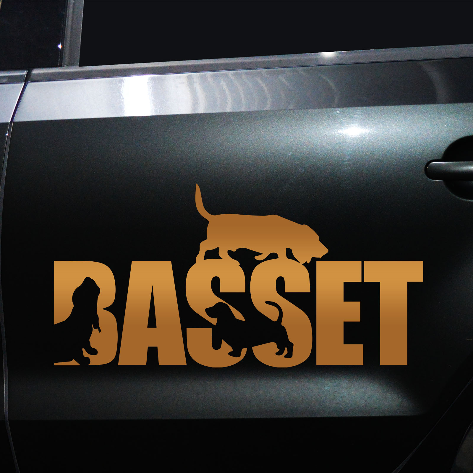 Autoaufkleber Basset – Bild 10