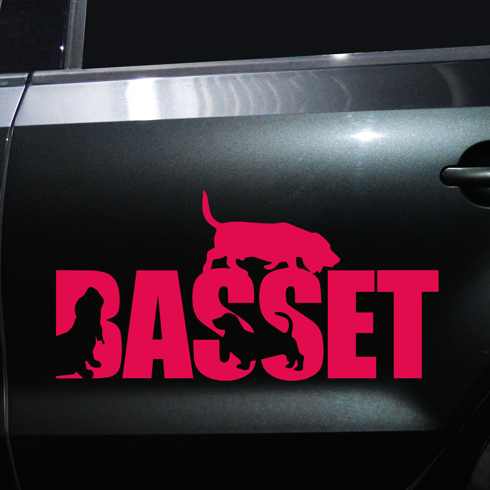 Autoaufkleber Basset – Bild 9