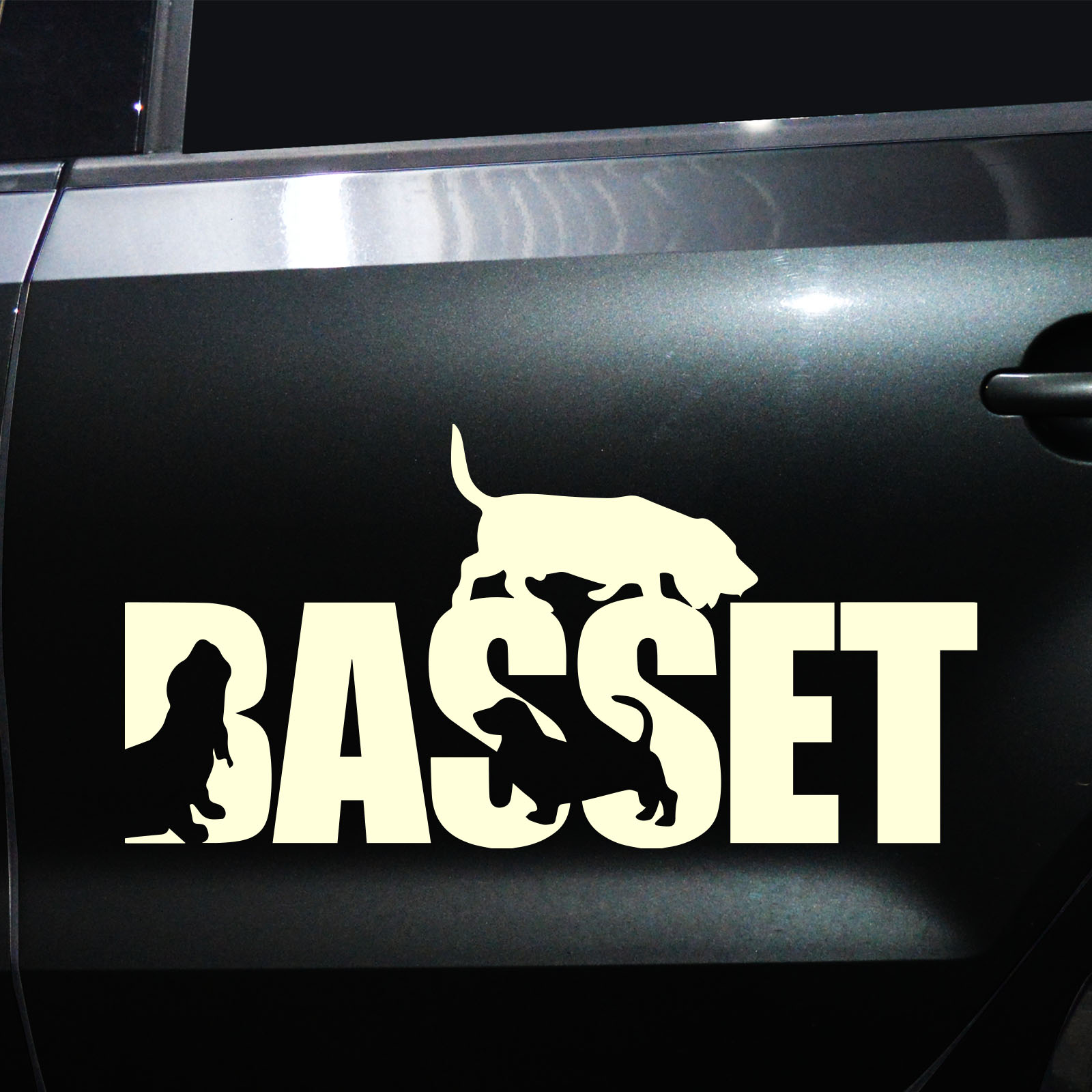 Autoaufkleber Basset – Bild 2