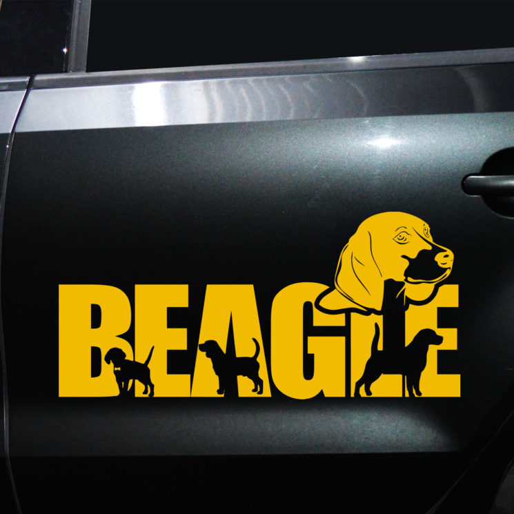 Autoaufkleber Beagle – Bild 3