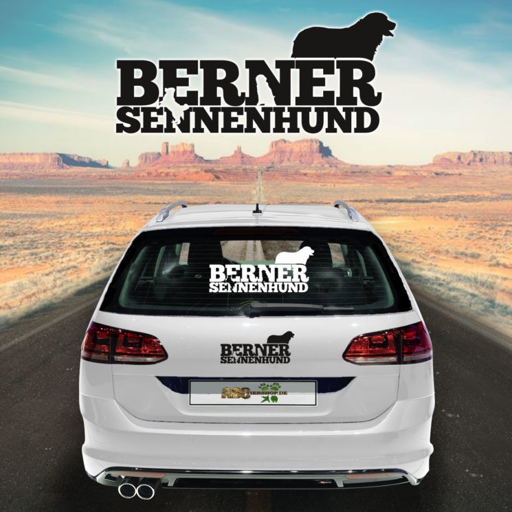 Autoaufkleber Berner Sennenhund