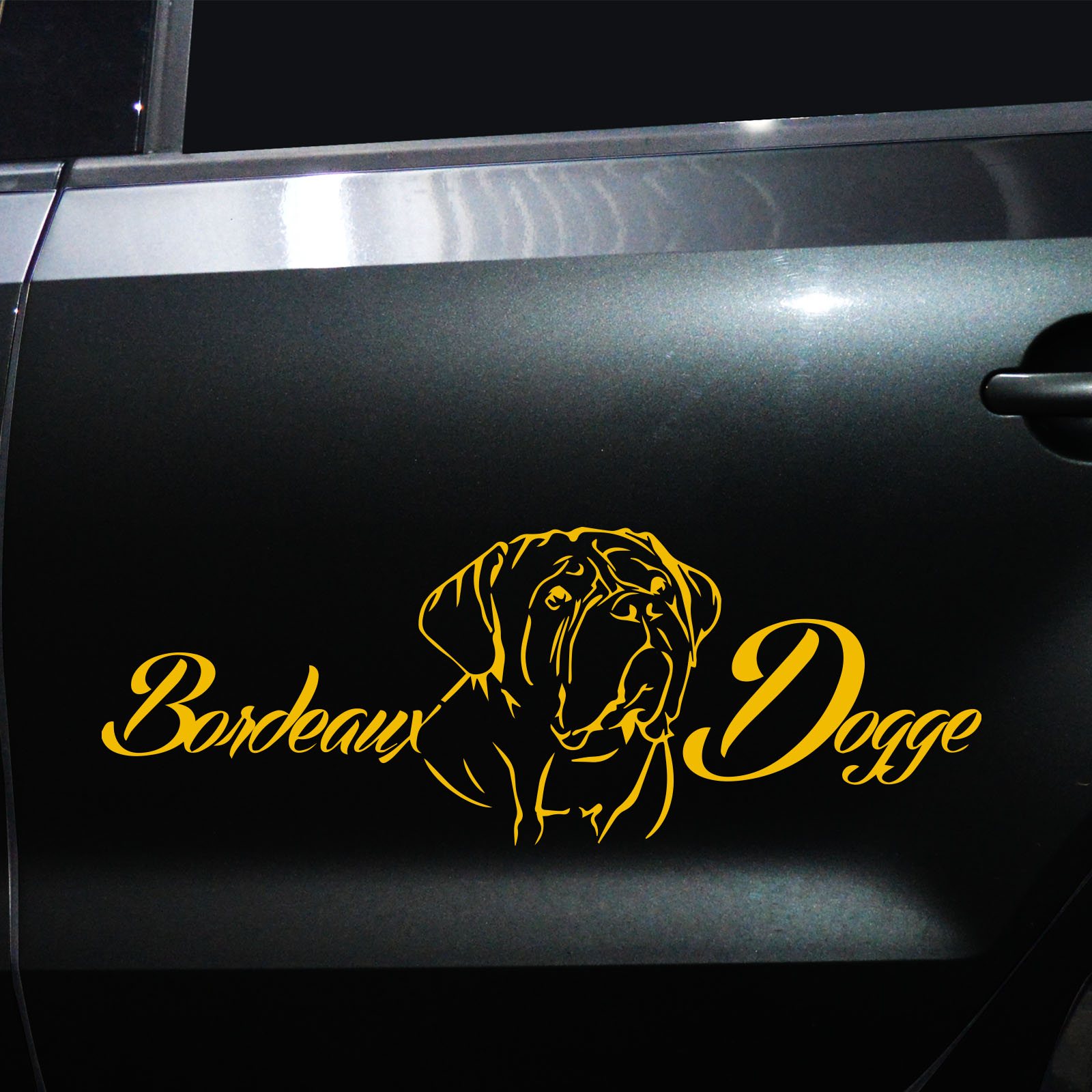 Autoaufkleber Bordeauxdogge – Bild 3