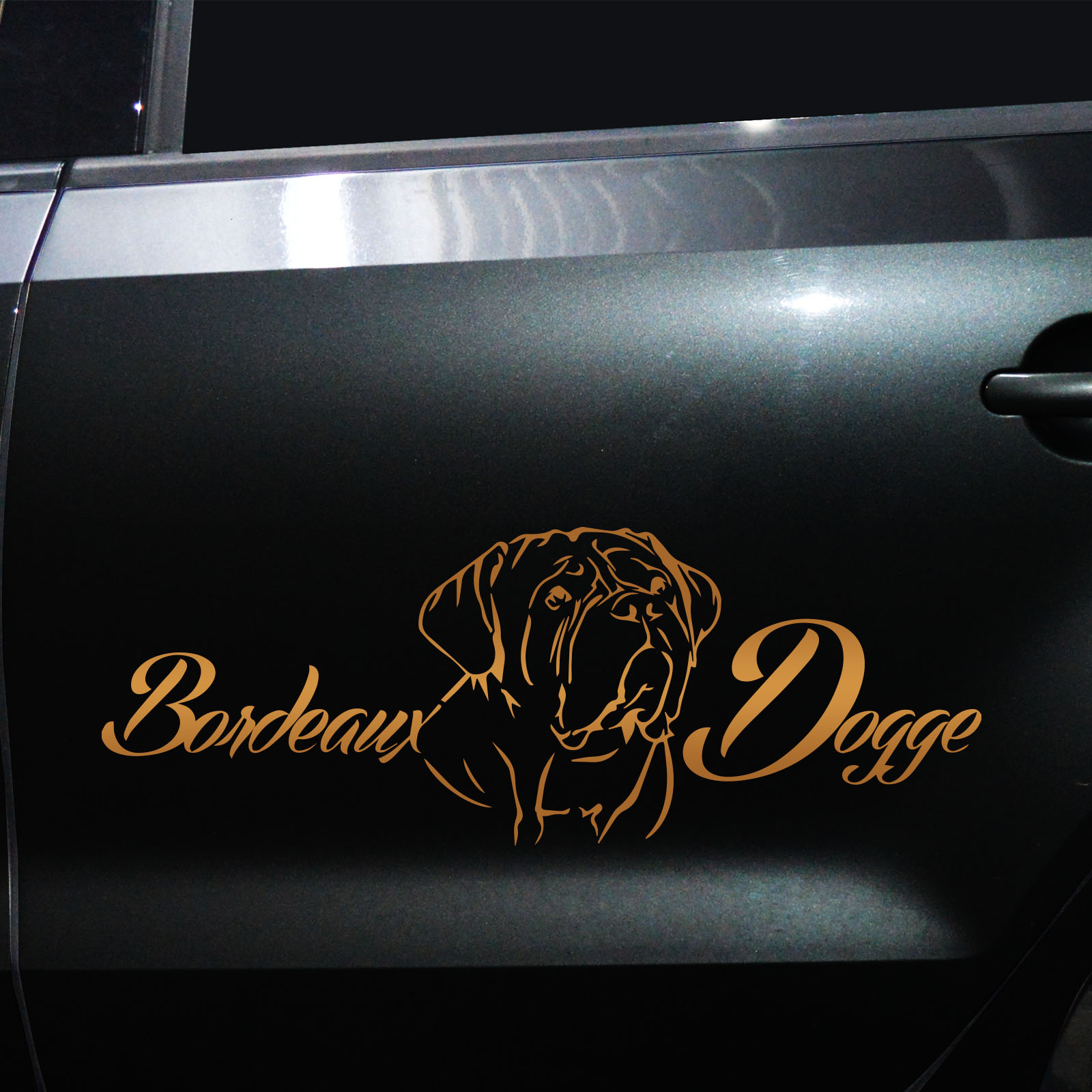 Autoaufkleber Bordeauxdogge – Bild 4