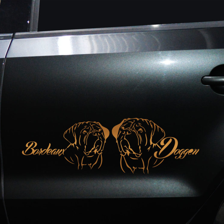 Autoaufkleber Bordeauxdoggen – Bild 4