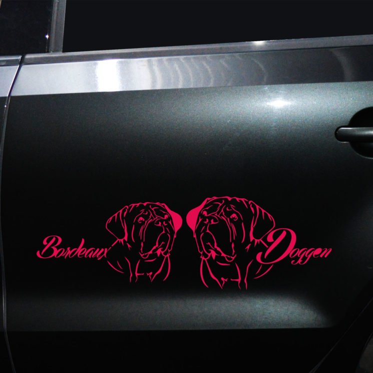 Autoaufkleber Bordeauxdoggen – Bild 5