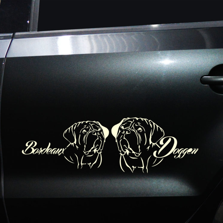Autoaufkleber Bordeauxdoggen – Bild 11