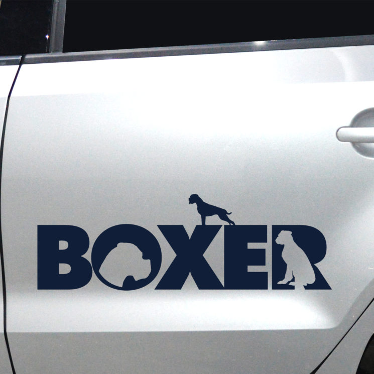 Autoaufkleber Boxer – Bild 2