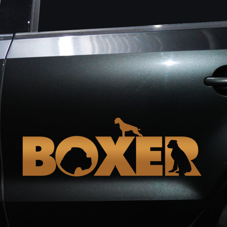 Autoaufkleber Boxer – Bild 4