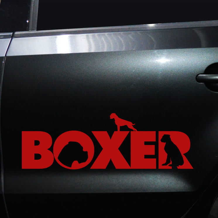 Autoaufkleber Boxer – Bild 6