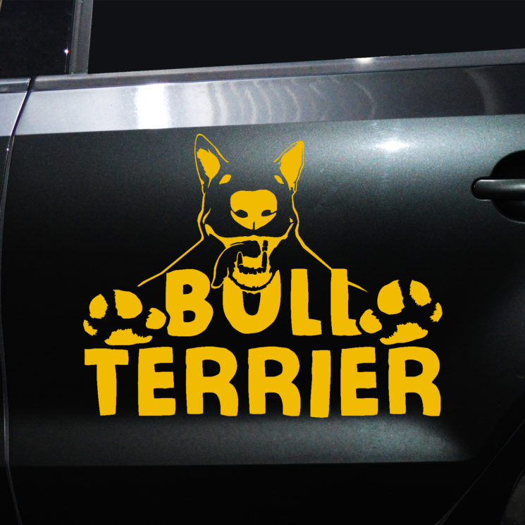 Autoaufkleber Bull Terrier – Bild 10