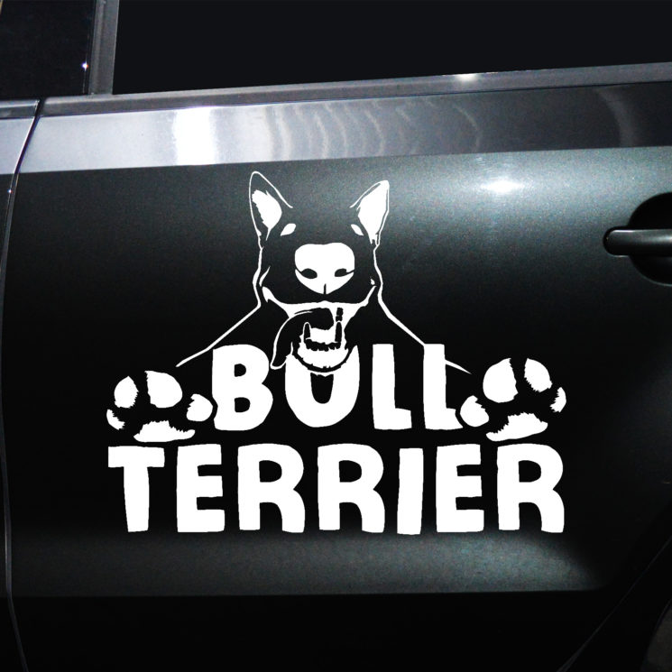 Autoaufkleber Bull Terrier – Bild 2