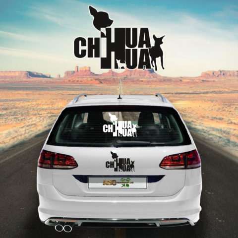 Autoaufkleber Chihuahua