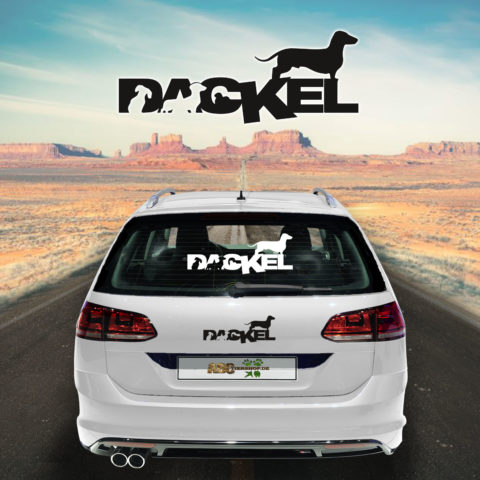 Autoaufkleber Dackel