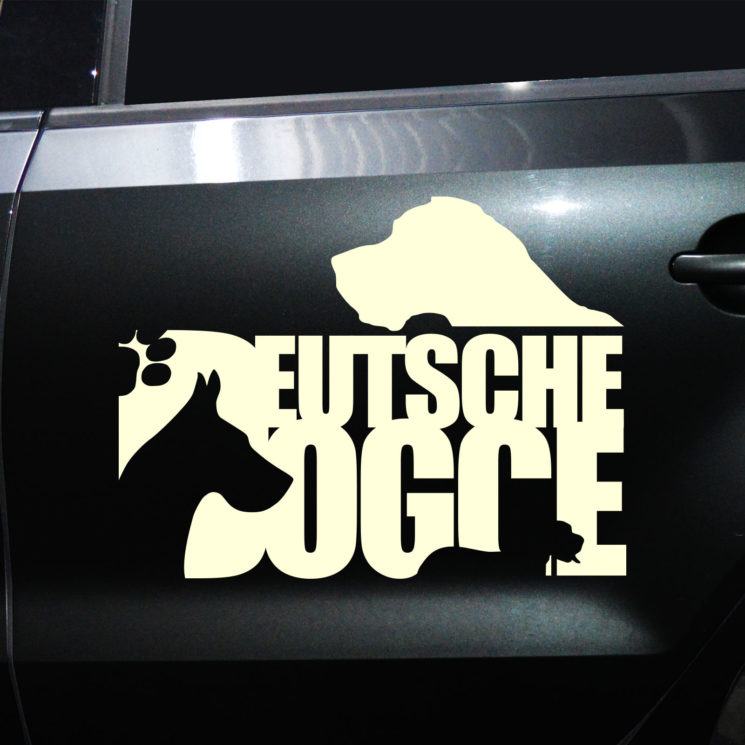Autoaufkleber Deutsche Dogge – Bild 2