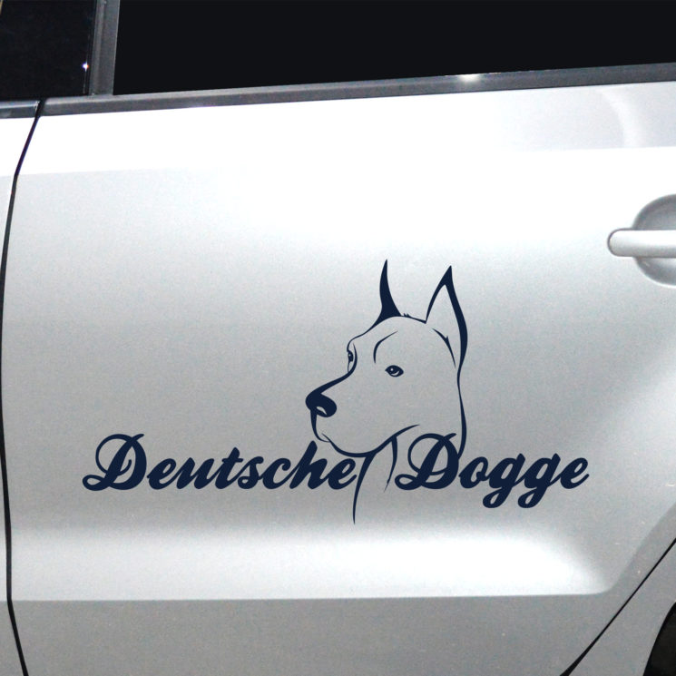 Autoaufkleber Deutsche Dogge – Bild 2